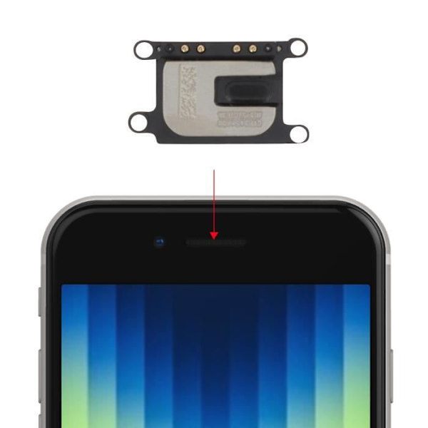 Intern högtalare för iPhone SE 2022, SE 2020 och 8 Black Svart