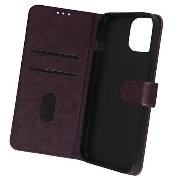 Etui til iPhone 15 Pro Max - AVIZAR - Chesterfield - Lilla - Videosupportfunktion - Pung Lila