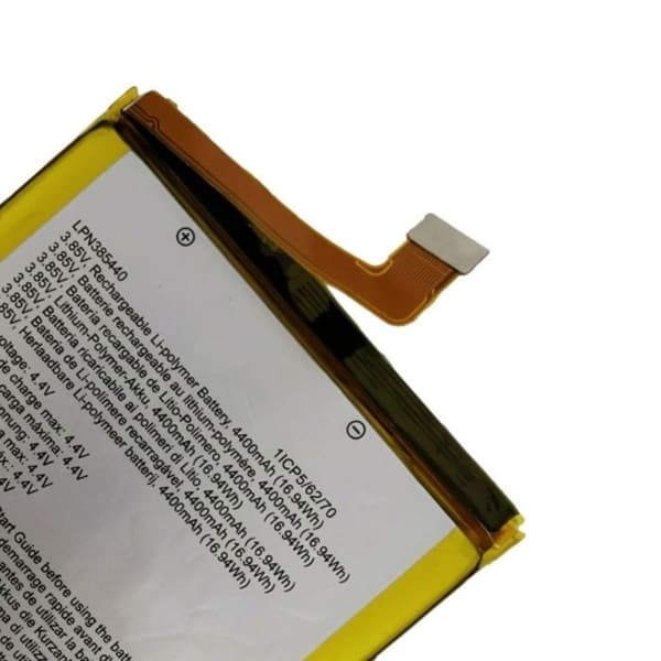 Intern batteri til Crosscall Trekker X4 Model LPN385440 4400mAh Hvid Vit