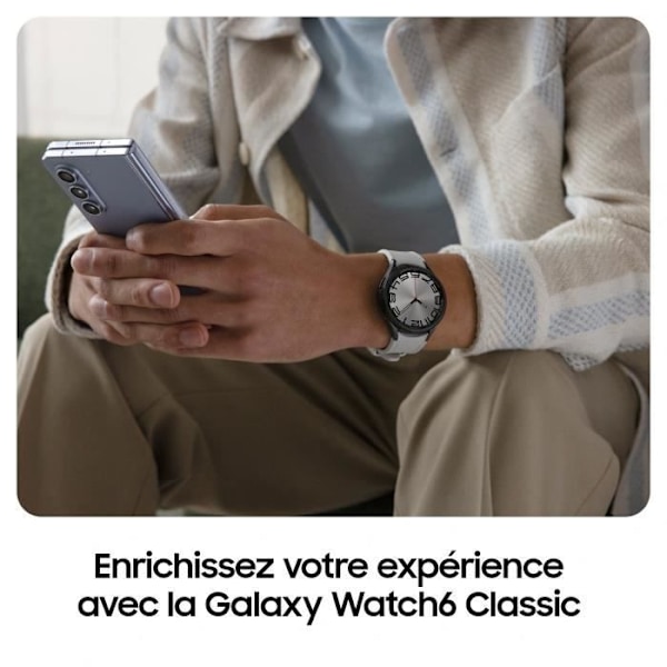 SAMSUNG Galaxy Watch6 Classic 47mm Sort 4G Svart