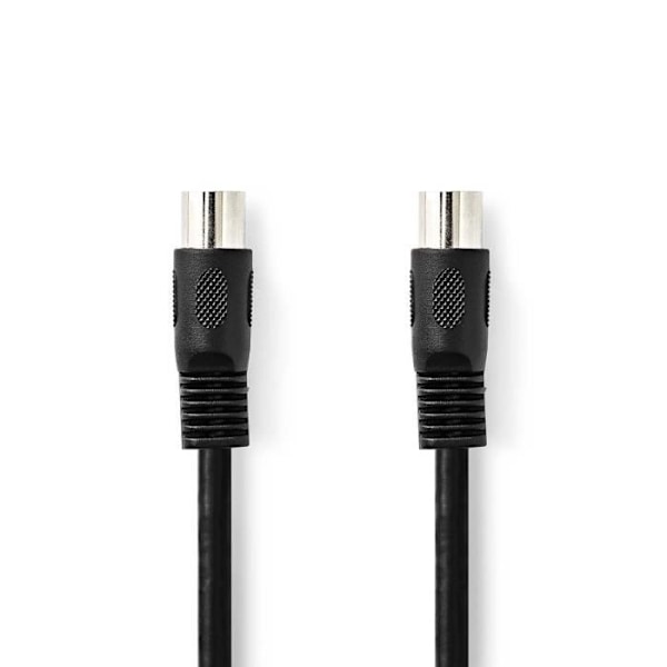 Audio DIN-kabel - Nedis - CAGL20000BK10 - 1.00 m - Nikkelbelagt - Sort