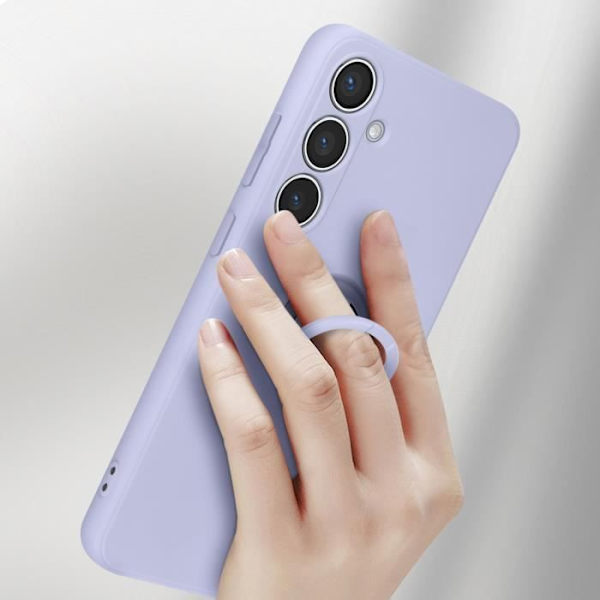 AVIZAR halvstyvt fodral till Samsung Galaxy S24 Plus - Lavendel - Integrerad stödring Lila