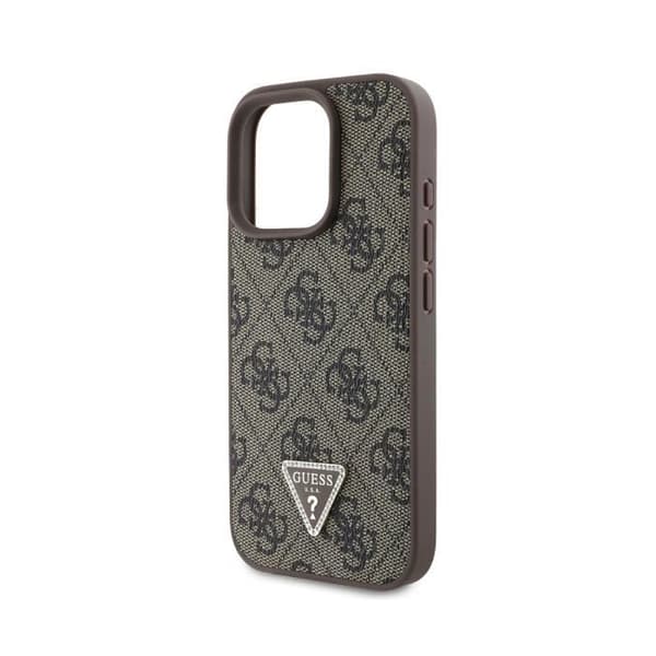 Coque til Apple iPhone 16 Pro Edition 4G Strass Triangle Metalliseret Guess Sort Svart