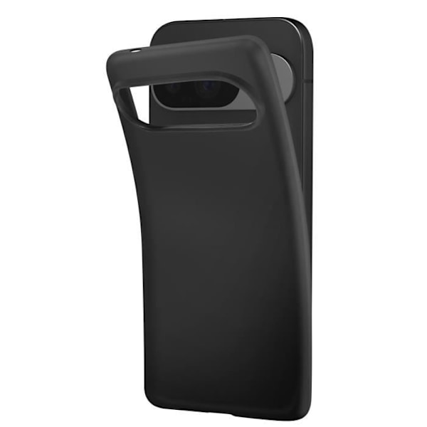 Coque - MAYAXESS - Google Pixel 9 och 9 Pro - Mjukt Silikon - Stötskydd - Elegant Svart