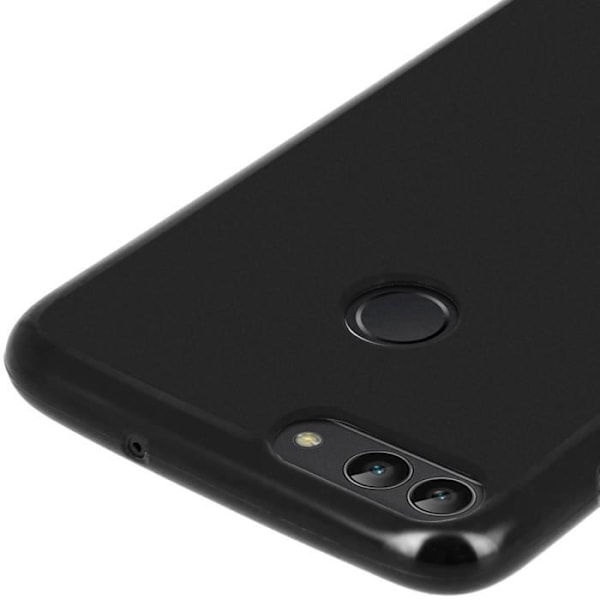 Coque - Huawei - P Smart - Silikoni Geeli - Pehmeä - Jälkivapaa - Musta Svart