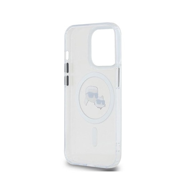 Coque til iPhone 13 Pro Imprægneret IML K og CH Kompatibel med MagSafe Karl Lagerfeld Gennemsigtig Vit
