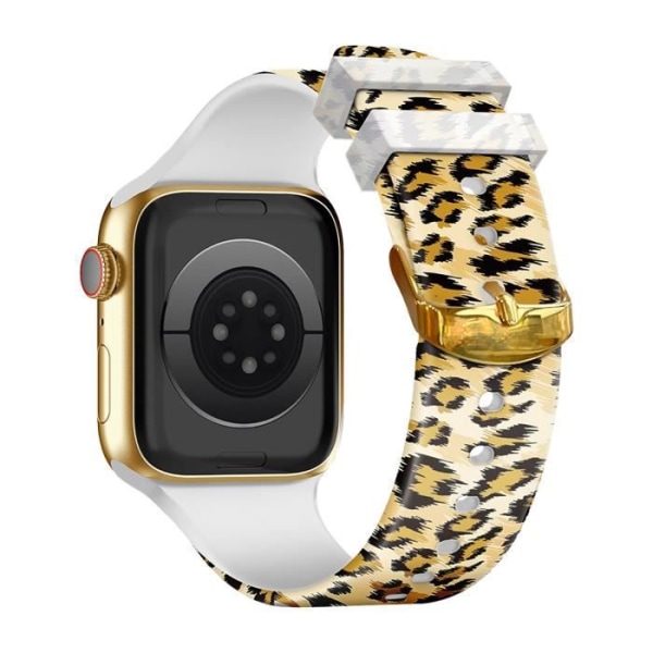 Rem til Apple Watch 41 / 40 / 38 mm silikone med leopardmønster Leopard mönster