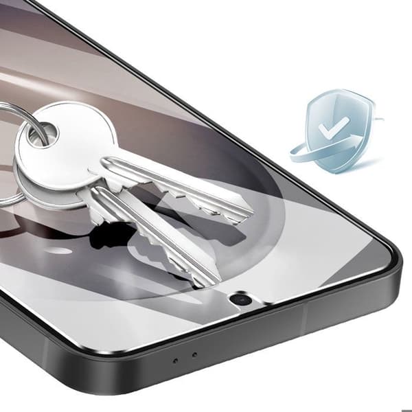Härdat glas för Galaxy S26, rep- och stötresistent, transparent Vit