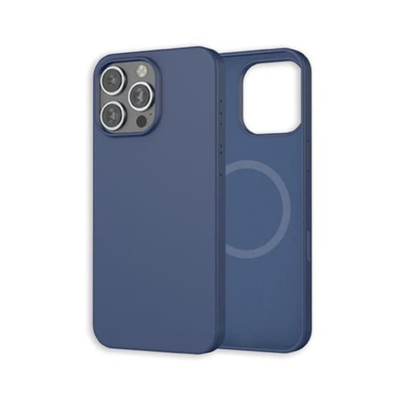 Cover til iPhone 16 Pro Max - MW - Oléophobisk Silikone - Ridsefast - Blå Blå