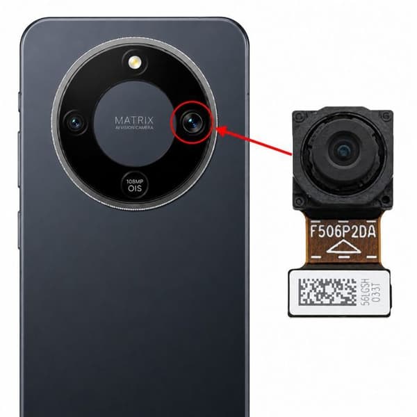 Ultra Wide Angle 5MP Kamera Modul til Honor Magic 8 Lite Sort Svart