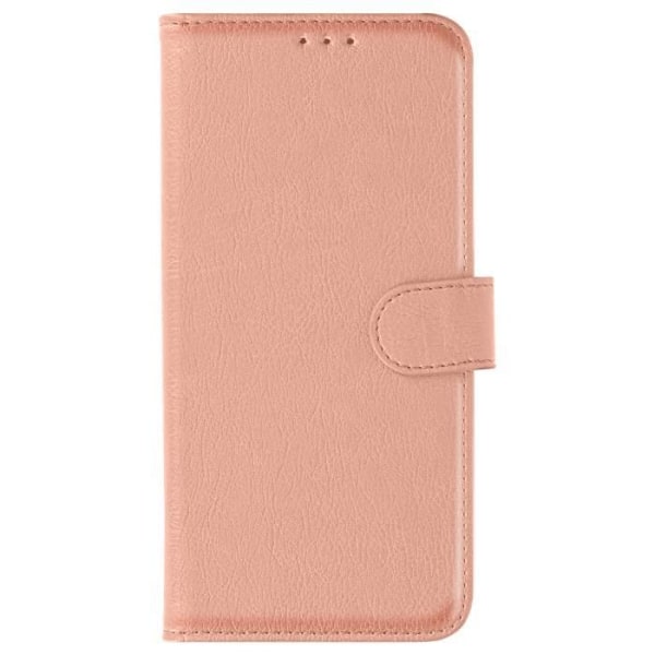 Kotelo Xiaomi Redmi 9C / 9C NFC / 10A lompakolle ja videotelineen samppanja vaaleanpunaiselle Rosa