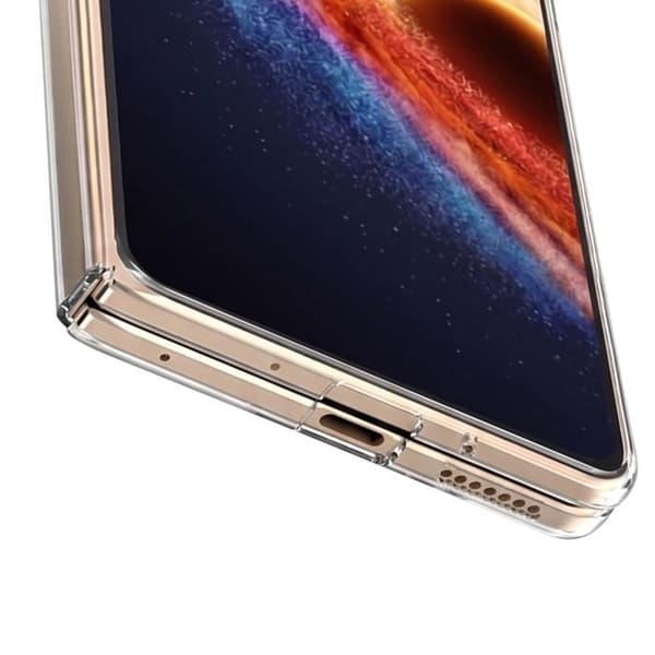 Heldeksel til Honor Magic V6 Foldbar Polycarbonat Gennemsigtig Vit