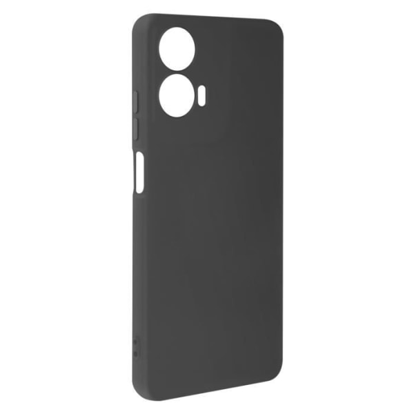 Taske til Motorola Moto G24 og G04 Silikone Soft-touch med strop Sort Svart