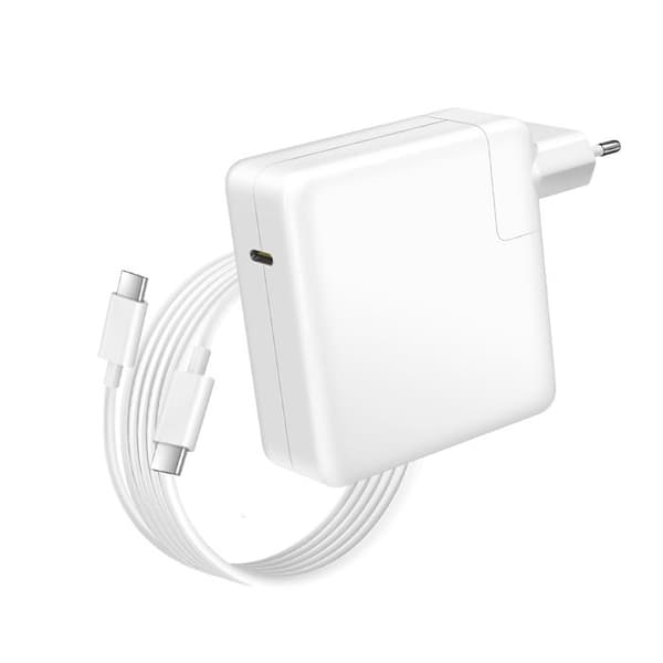 Lader til MacBook Pro 14'' M1 til M3 USB-C 96W + Kabel 1,8m Hvid Vit