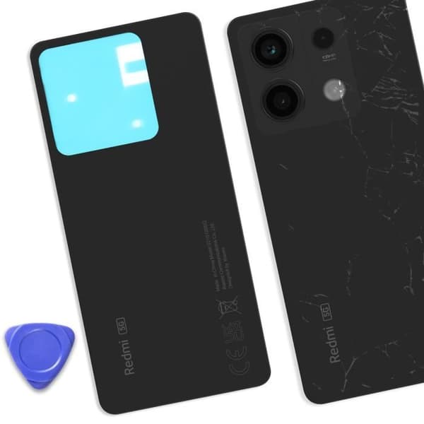 Cache batteri - Xiaomi Redmi Note 13 5G - Original - Svart - Förenklad installation Svart