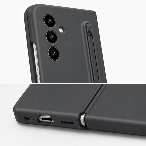 Skydd för Galaxy Z Fold 8 Ultra 360° Helmatte med Stylus Grå Grå