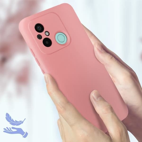 Coque - Xiaomi - Redmi 12C - Semi-rigid - Silikone - Lyserød Rosa
