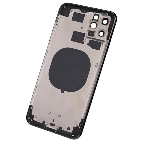 iPhone 11 Pro-chassis med mørkegrå erstatningsglas på bagsiden Grå