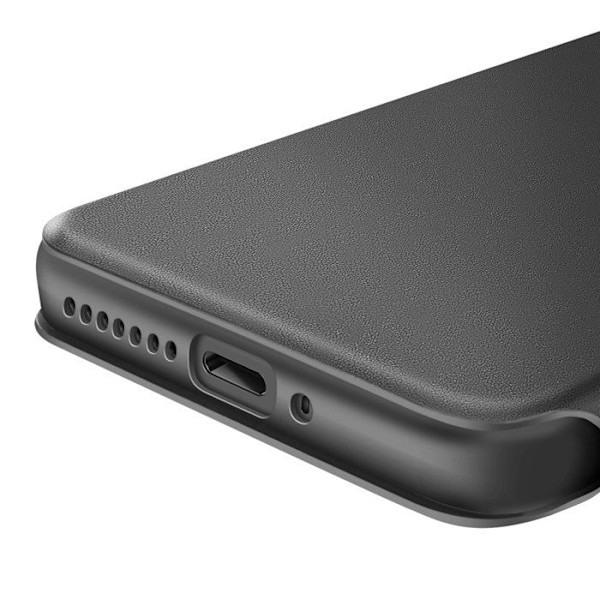 Etui til Xiaomi 15 Klap Kortholder med Håndledsrem Lavet til Xiaomi Sort Svart