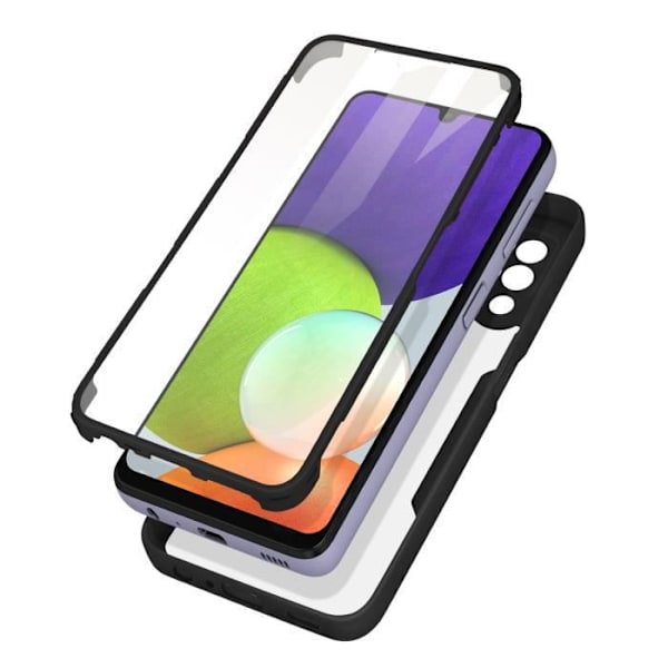 Kotelo - AVIZAR - Samsung Galaxy A22 - Iskunkestävä - Pleksilasi - Polymeeri Svart