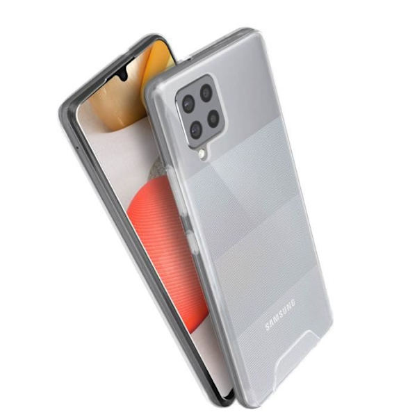Samsung Galaxy A42 5G fodral hörn Bumper Stötsäker Transparent Crystal Collection