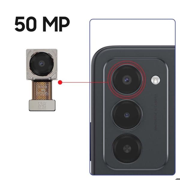 Bagkamera til Redmi 15 5G, 50MP vidvinkel, sort / sølv Svart