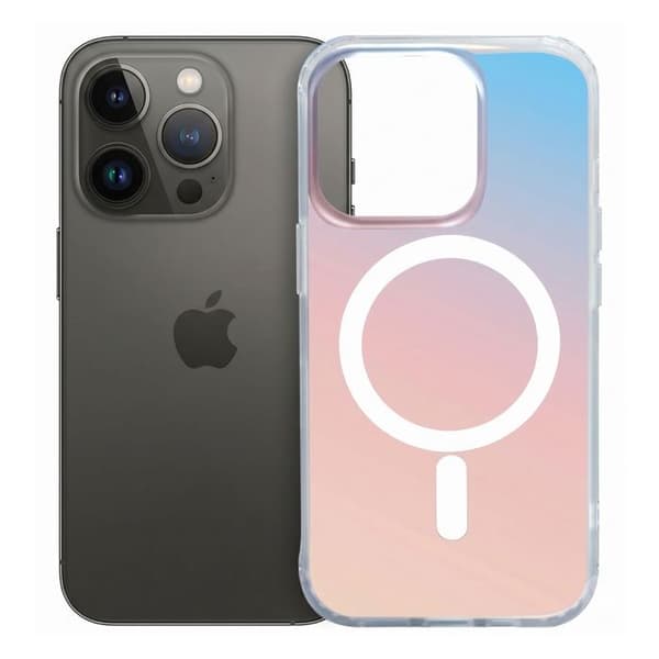 Stødabsorberende cover til iPhone 14 Pro Max med MagSafe-ring 3mk Multifarvet Svart