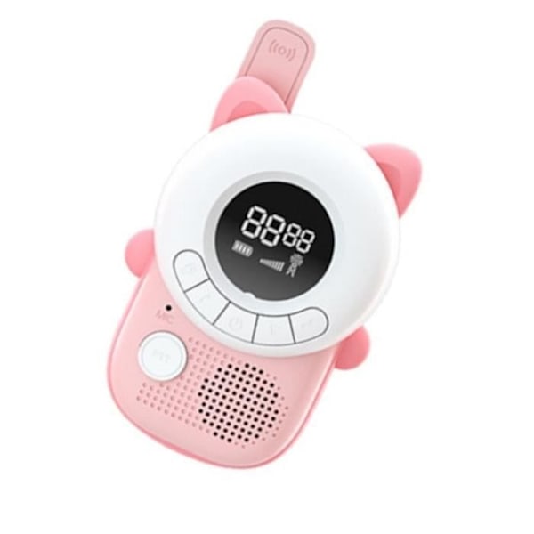 Lasten radiopuhelin - TECHKIDS - Miaou-malli - Taustavalaistu LCD-näyttö - 8 kanavaa - 10 soittoääntä Rosa