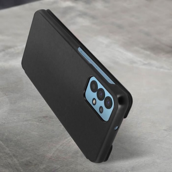Etui - Samsung - Galaxy A32 - Flip Wallet - Ultra-tunn - Svart - Mjuk Svart
