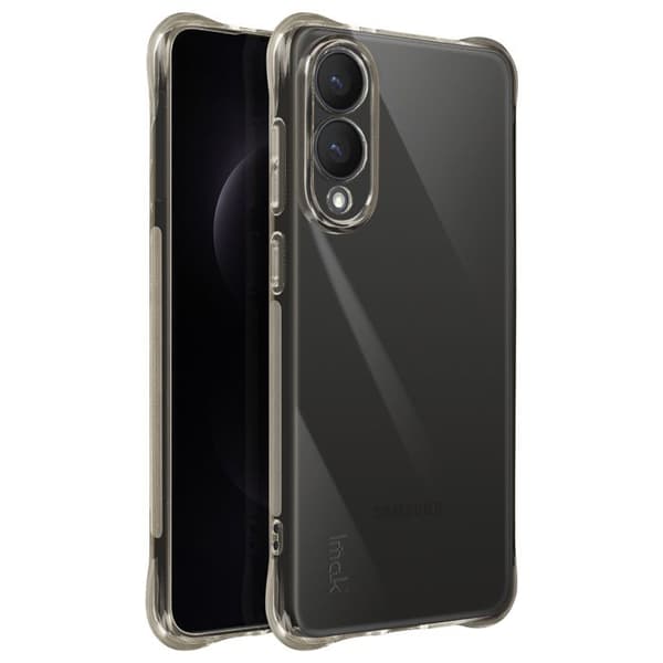 Coque - Samsung Galaxy S25 Edge - Silikone - Stødabsorberende - Sort Transparent Svart