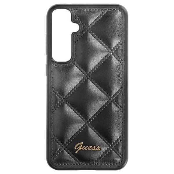 Etui til Samsung Galaxy S23 FE Rigid Quilted Pattern Guess Black Svart