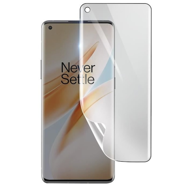 Näytönsuoja - 3MK - OnePlus 8 Pro - Iskunkestävä Hydrogeeli - Läpinäkyvä - Naarmuuntumaton Transparent