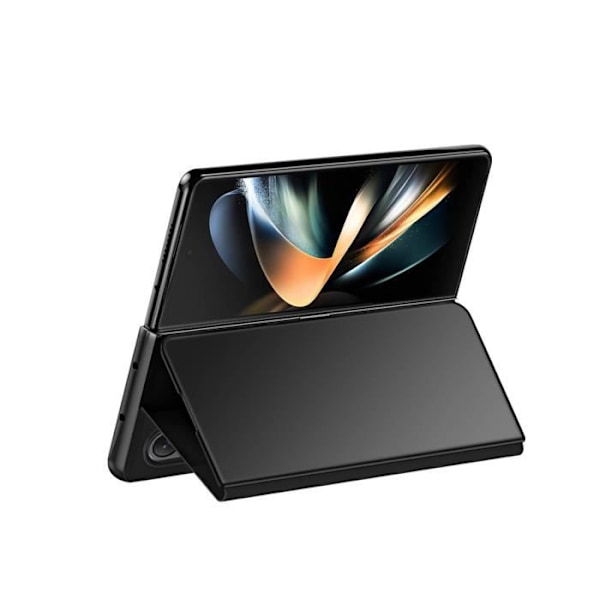 AVIZAR Samsung Galaxy Z Fold 4 Clear View -kotelo - musta - peililäpän videotuki Svart