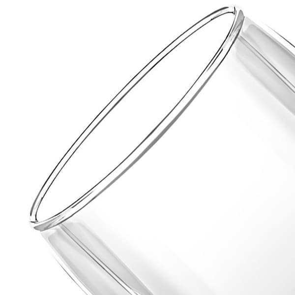 Dryckesglas - CHEFFINGER - 2-pack - Dubbelvägg - 350ml - Transparent Borosilikatglas Vit
