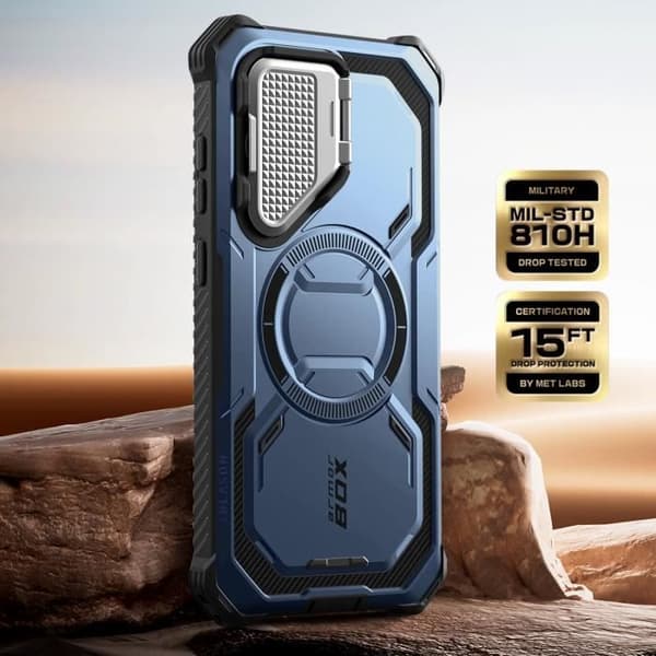 Coque Intégrale - I-Blason - Samsung Galaxy S25 Plus - Antichock - Kompatibel med MagSafe - Blå Blå