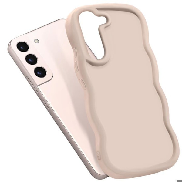Samsung Galaxy S22 Silikonisuoja Iskunkestävä Candy Beige -sarja Beige