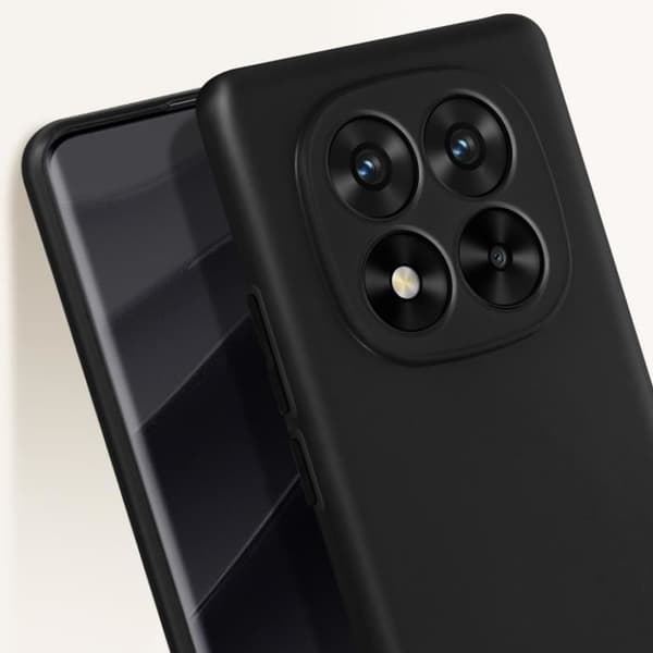 Coque - Xiaomi - Redmi Note 14 Pro - Silikone - Ridsesikring - Mat Finish Svart