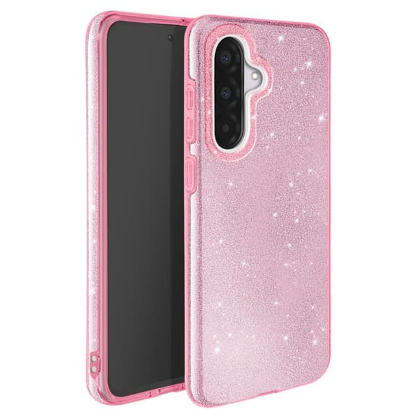 Coque - Samsung - Galaxy A36 - Antichock - Pailletter - Rosa Puder Rosa