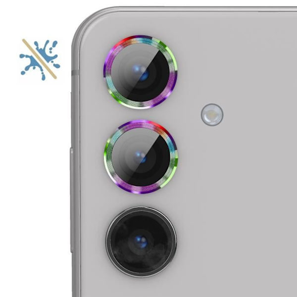 Skyddskamera - ENKAY - Samsung Galaxy S24 - Härdat glas 9H - Flerfärgad - Pack med 3 Flerfärgad