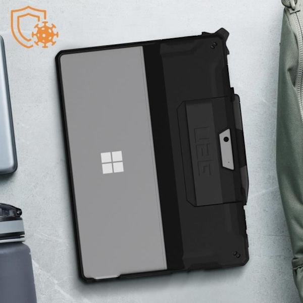 Kuori Microsoft Surface Pro 9:lle - UAG Scout Musta - Iskunkestävä Kantokahva Svart