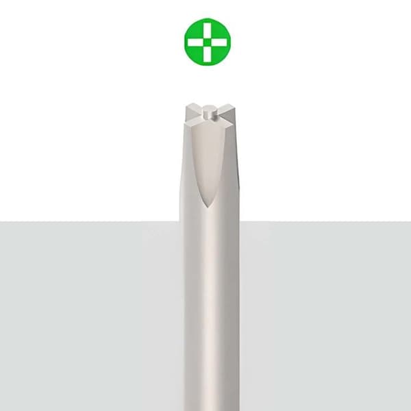 Præcisionsskruetrækker til Smartphone Convex-Cross 2,5 mm Magnetisk 2UUL Sølv
