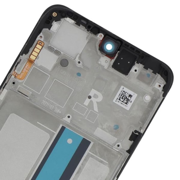 Skärm för Xiaomi Redmi Note 12s LCD + Touch Glass + Xiaomi svart chassi Svart