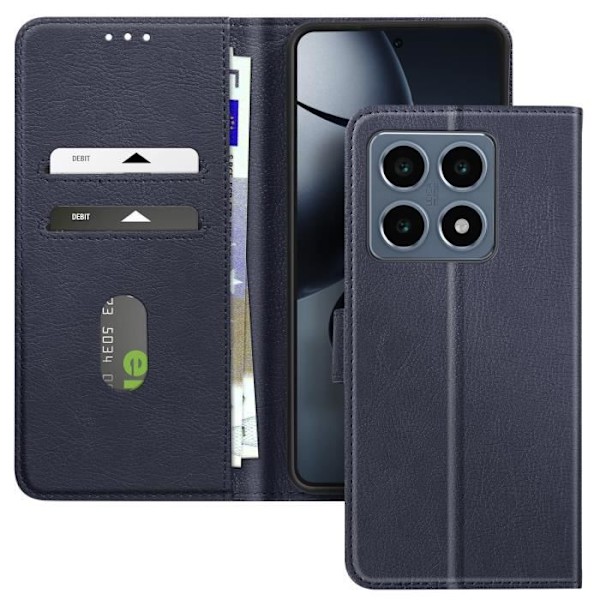Kotelo Xiaomi 14T:lle - AVIZAR - Lompakon kääntäminen ja videotuki - Midnight Blue Blå