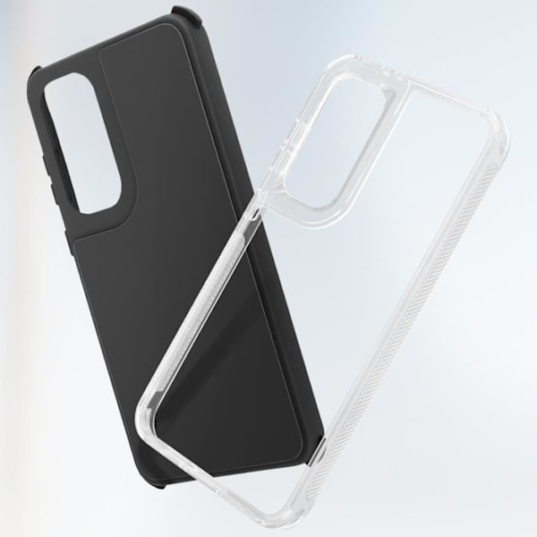 Coque Bumper - AVIZAR - Samsung Galaxy S24 FE - Iskunkestävä - Vahvistetut kulmat - Kevyt muotoilu Svart