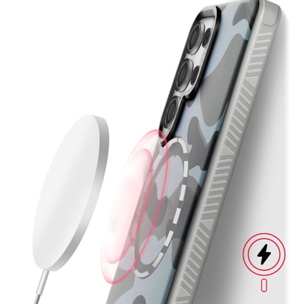 Coque MagSafe för Samsung Galaxy S25 Ultra F-Protect Forcell Camouflage Grön