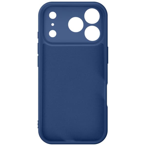 Cover - ADVARSEL - iPhone 17 Pro - Blød Silikone - Skridsikker - Soft-Touch Blå