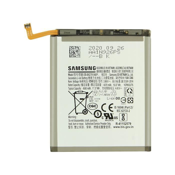 Internt batteri Samsung Galaxy S20 FE 4500 mAh Original EB-BG781ABY Svart