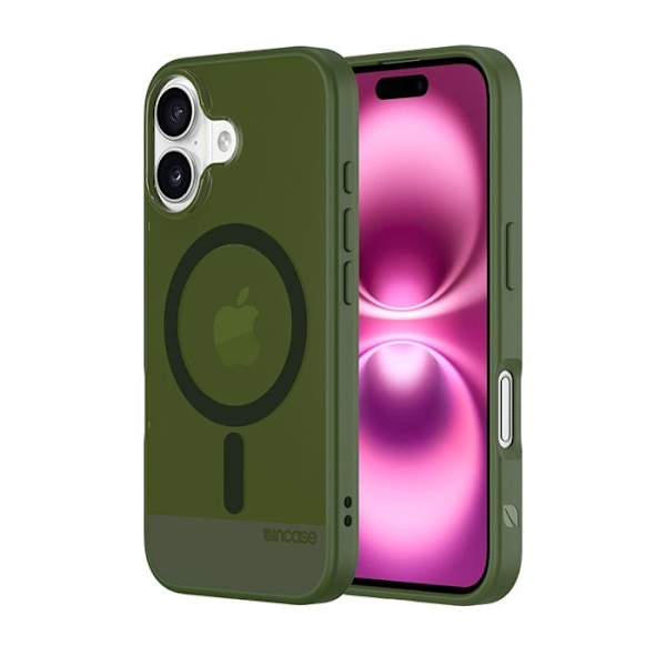 Coque iPhone 16 - Incase - Slim Case MagSafe - Highland Grön - Semi-rigid - Elegant Highland Green
