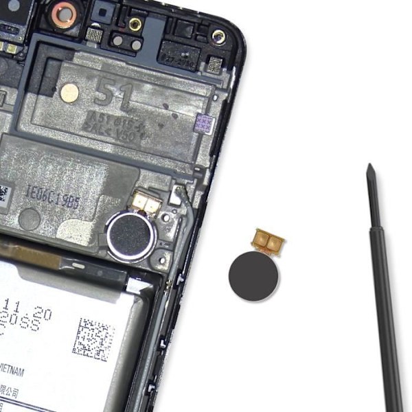 Vibrationsudskifter til Samsung Galaxy A51 Sort Svart