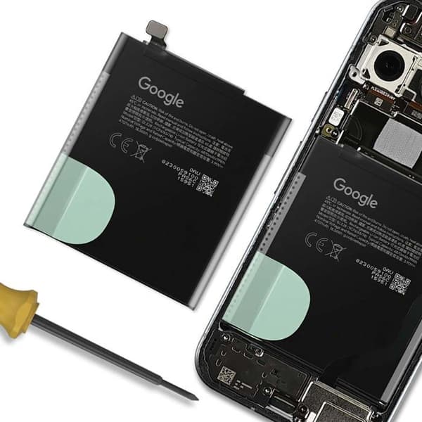 Erstatningsbatteri 4870mAh til Google Pixel 10 Pro Service Pack GLE28 Google Sort Svart